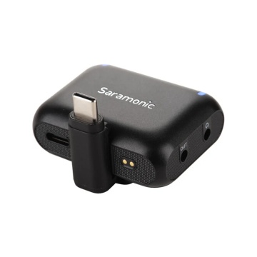 Kit microfon wireless Saramonic Blink500B2+ 2TX+RX2.4 GHz, display OLED, carcasa incarcare, 1250mAh - Img 8