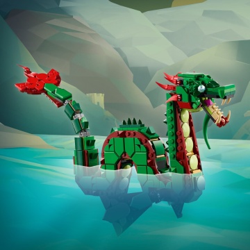 LEGO® Creator 3 in 1 - Dragon medieval 31161, 715 piese - Img 8