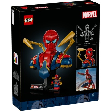 LEGO® Marvel - Bustul lui Iron Spider-Man 76326, 379 piese - Img 3