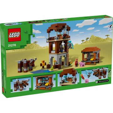 LEGO® Minecraft® - Avanpostul Jefuitorului si Distrugator 21278, 665 piese - Img 3