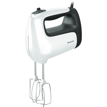 Mixer de mana Tefal Prep'Mix HT462138, 500W, 5 viteze, Turbo, 2 accesorii pentru aluat, 2 teluri, alb - Img 2