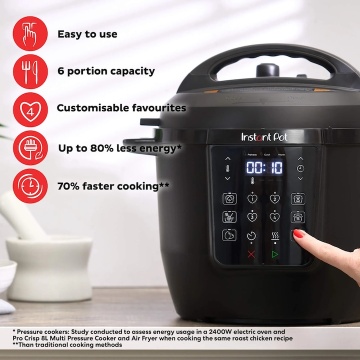 Multicooker Instant Pot Rio 6, 7 functii, otel inoxidabil, set cu suport pentru carne si legume - Img 2