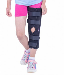Orteza de genunchi fixa, pentru copii, Triamed Triafix Genu Junior, SRT332, Negru