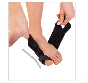 Orteza hallux valgus Triasport Hallufix, SRT301, Marime universala, Negru - Img 3