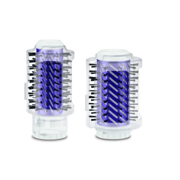 Perie rotativa Rowenta Brush Activ' Volume&Shine 2 CF9530F0, 1000W, 2 trepte de temperatura si viteza, ionizare, 2 perii, invelis ceramic, Mov - Img 5