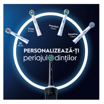 Periuta de dinti electrica ORAL-B Vitality PRO, 7600 miscari/min, Curatare 2D, 3 programe, 1 capat, negru - Img 5