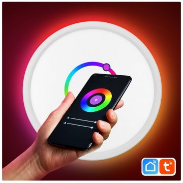Plafoniera LED Smart Samus SLP300-2160LM-18W-3000/4000/6500K+RGB+DIMMER - Img 7