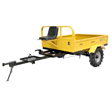 ProGARDEN Campo RM600C remorca 600kg motocultor, 1 osie, prindere bolt, roti profil agricol 6.00-12 - Img 3