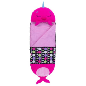 Sac de dormit din plus 2 in 1 Happy Nappers - Nelli Narwhal, Roz, 50 x 137 cm - Img 3