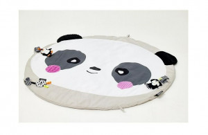 Saltea de joaca senzoriala pentru bebelusi Gagagu, Panda, +1 luna, Multicolor - Img 2