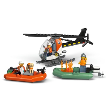 Set de constructie LEGO® City - Set Barca de salvare si elicopter ale Pazei de Coasta 60504, 742 piese - Img 7