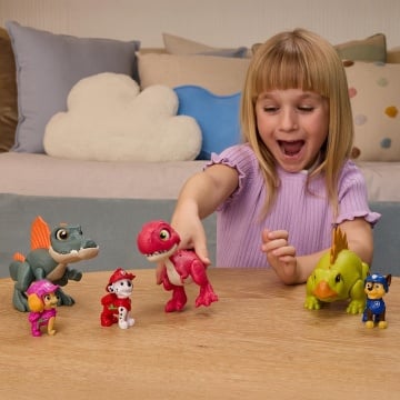 Set dinozaur cu figurina, Paw Patrol, Roaring Pup Pals, Marshall - Img 3
