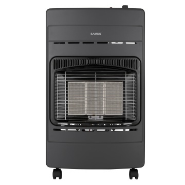 Soba Samus RS424P, pe gaz GPL, 4.2 kW, 3 trepte de putere, Placi ceramice, Senzor oxigen, Suprafata 20-80 mp