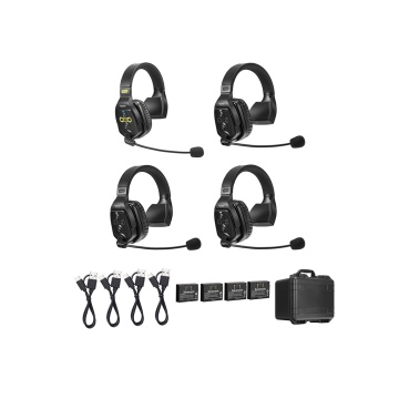 Solutie intercom completa Saramonic WiTalk WT4S4xbat, 4 pers, Full-Duplex 1.9GHz, single-ear