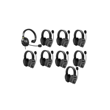 Solutie intercom stereo comp Saramonic WiTalk WT9D9xbat, 9 pers, Full-Duplex 1.9GHz, dual-ear - Img 2