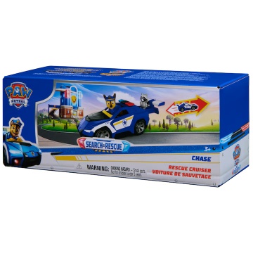 Spin Master - Set jucărie Rescue Cruiser Chase cu motor de retragere și figurine