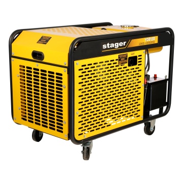 Stager YDE12E Generator open-frame 10kVA, 39A, 3000rpm, monofazat, diesel, pornire electrica - Img 2