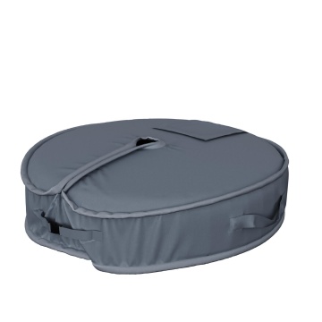 Suport pavilion gradina, poliester, Ø 48 x 15 cm, gri (set 4 buc)