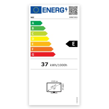 Televizor Smart NEI 40NE5901K, LED 100 cm, Full HD 1920×1080, Wi‑Fi, VIDAA OS, Dolby Audio, HDMI ARC, CI+, Clasa E, Negru - Img 9