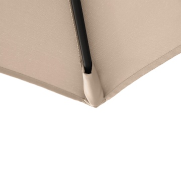 Umbrela terasa, otel/poliester, 290 x 290 cm, H 235 cm, taupe - Img 7