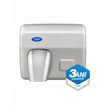 Uscator de maini Limpio HD250B-INOX, activare automata cu senzor, 2500 W