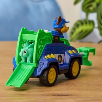 Vehicul de salvare cu figurina, Paw Patrol, Dino Rescue Cruiser, Chase - Img 10