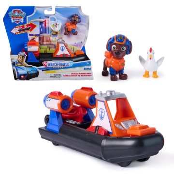 Vehicul Paw Patrol Spin Master – Zuma Rescue Hovercraft cu 2 figurine - Img 2