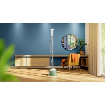 Aparat de calcat vertical cu picior Philips STE1010/70, picior ajustabil pe inaltime, putere 1600W (240V), 2 setari pentru abur, debit abur 35g/min, manusa, capacitate rezervor 1.8L, verde - Img 5