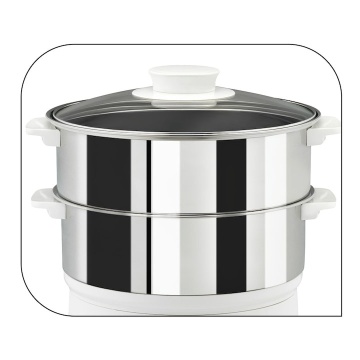 Aparat de gatit cu aburi Tefal VC145130, 900W, 6 L, timer de 60 de minute cu oprire automata, compatibil cu masina de spalat vase, nivel de apa vizibil, accesoriu pentru orez, alb/inox - Img 5