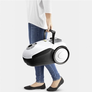 Aspirator cu sac Karcher VC 2, 1.198-035.0, 700W, 2 l, Tub telescopic din metal, HEPA 13, accesorii, Alb/Negru - Img 8