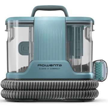 Aspirator cu spalare Rowenta Clean IT IN3021F0, 400W, putere aspirare 11.5kPa, rezervor apa & detergent 1.4L, rezervor apa murdara 0.85L, perie 8 cm, perie spatii inguste, accesoriu autocuratare, design compact, verde & turcoaz - Img 12