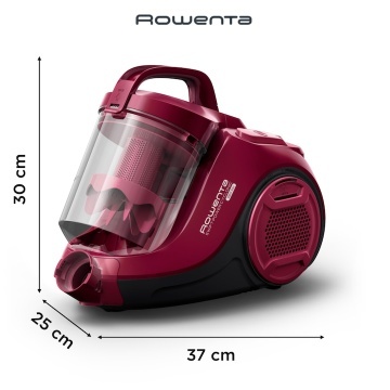 Aspirator fara sac Rowenta Swift Power Cyclonic RO2910EA, 750W, 3 niveluri de filtrare, acoperire 7.5m, motor Effitech, rosu - Img 5