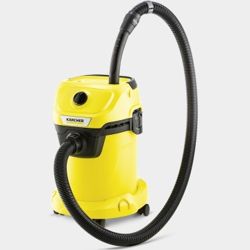 Aspirator umed-uscat Karcher WD 3 V-17/4/20, 1000 W, recipient 17 l, furtun 2 m, functie de suflare, filtru cartus, sac de filtrare, Galben/Negru - Img 8