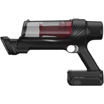 Aspirator vertical fara fir Rowenta X-Pert 7.60 RH6A73WO, 140W, autonomie 45 minute, filtrare 99%, recipient praf 0.44 L, perie cu LED, statie de incarcare cu suport accesorii, rosu & negru - Img 2