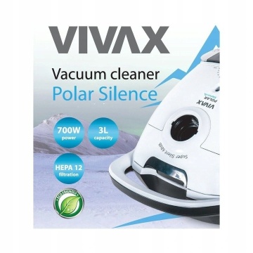 Aspirator Vivax VC-7004A, Filtru Hepa Polar, Motor Silencer, putere 700W, alb - Img 2