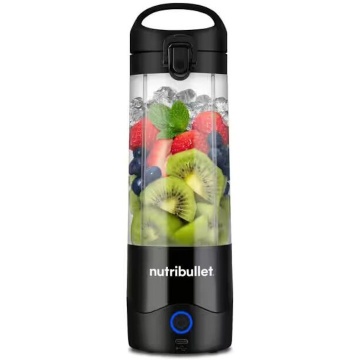 Blender portabil Nutribullet® NBP003B, cupa 475 ml, USB-C, Negru