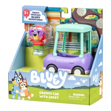 Bluey - Set de joaca Janet și Masina Bunicii, multicolor - Img 2