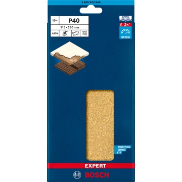 Bosch Set 10 Foi abraz C470, 115x230mm, G40, 14 gauri - Img 2