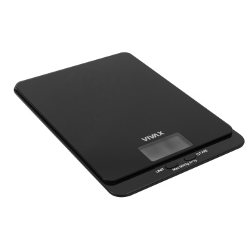 Cantar de bucatarie Vivax KS-502B, Ecran digital, 5 Kg, Sticla, Negru - Img 2