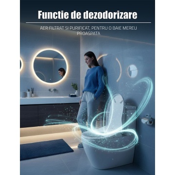 Capac wc smart Limpio WSB-1050RC electric cu functie bideu si telecomanda - Img 13