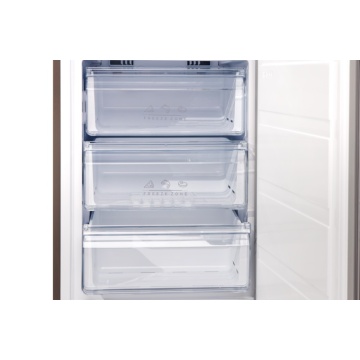 Combina frigorifica VIVAX CF-310ENF X, 310L, Clasa E, Total No Frost si No Frost Multi Air Flow, Termostat reglabil, Iluminare LED, Fast Freeze, Usi reversibile, H 188cm, Inox - Img 4
