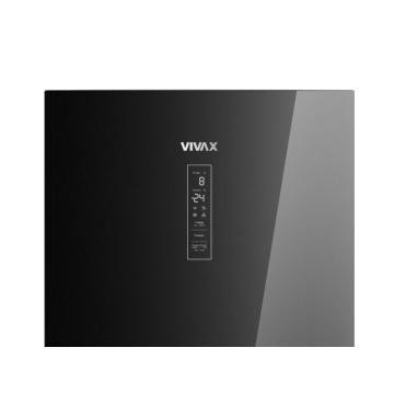 Combina frigorifica VIVAX CF-3781DNF BG, 378L, Clasa E, Total No Frost si No Frost Multi Air Flow, Termostat digital LED, Iluminare LED, Fast Freeze, Avertizare sonora, Usi reversibile, H 197cm, Sticla Neagra - Img 5