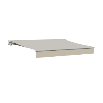 Copertina retractabila, manuala, poliester, 395 x 300 cm, bej
