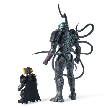 DC Comics Metal Force –Set de 2 figurine Brainiac vs Batman cu acesorii, Multicolor, 4 ani+ - Img 6