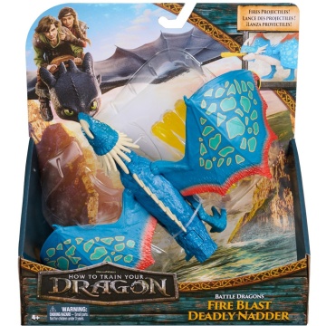 Dreamworks Dragons World of Berk - Battle Dragons, Fire Blast Deadly Nadder "How to Train Your Dragon 2025", Multicolor, 4 ani+