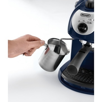 Espressor manual De'Longhi EC191CD, 1100 W, 15 bari, 1 l, Dispozitiv spumare, Sistem Crem Disco, Dark Blue - Img 4