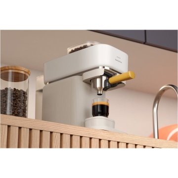 Espressor Philips Baristina BAR300/03, 1500W, 16 bar, 1.2 L, portafiltru, cu functie extra-shot, rasnita ceramica, nivel ideal de macinare, presiune exacta, dozaj precis, tava detasabila, alb - Img 8
