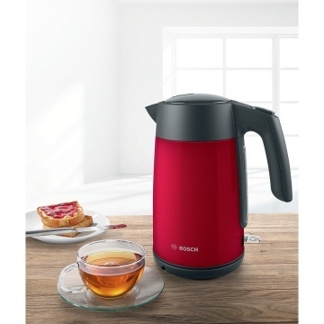Fierbator apa Bosch TWK7L464, 2400 W, 1,7 L, 220-240 V, indicator pentru numarul de cesti, oprire automata, rosu/antracit - Img 5