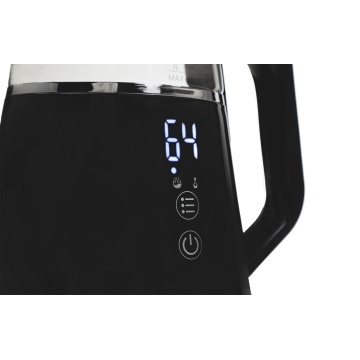 Fierbator Vivax WH-100DB, 1100 W, 1 litru, Digital, Sticla, Negru - Img 4