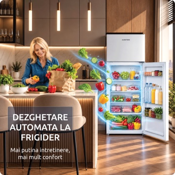 Frigider Albatros FA285IME, 206 L, Motor Inverter, Congelator 37 L, Clasa E, Alb - Img 8